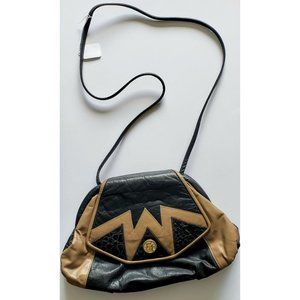 Vintage Fifth Avenue leather crossbody frame purse